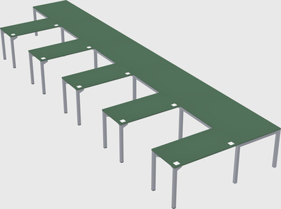 L-shaped desk