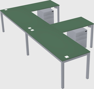 L-shaped desk
