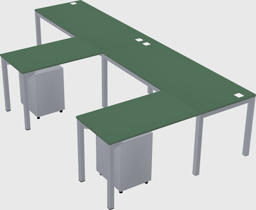 L-shaped desk