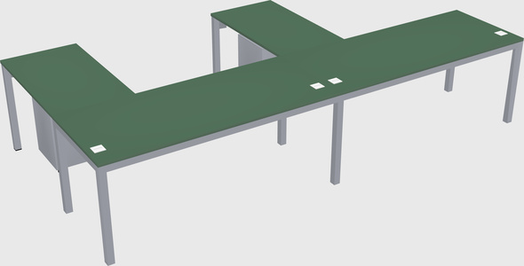 L-shaped desk
