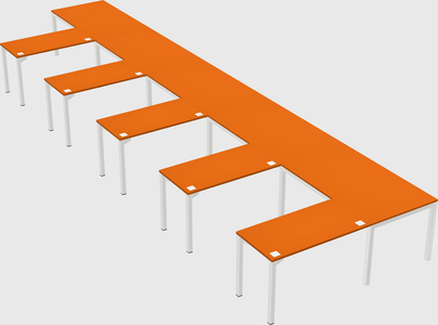 L-shaped desk