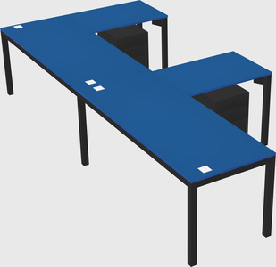 L-shaped desk