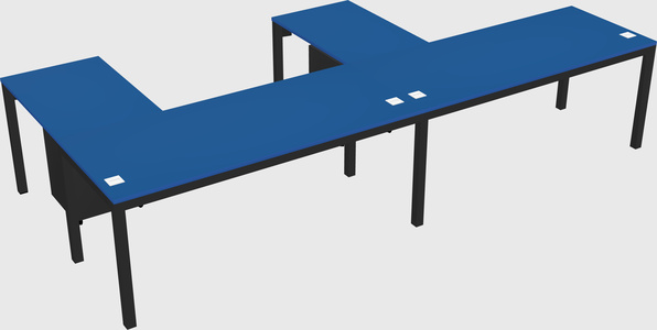 L-shaped desk