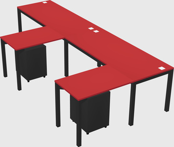 L-shaped desk