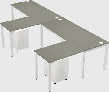 L-shaped desk