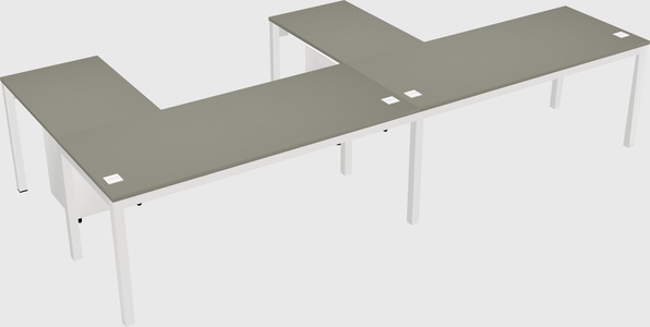 L-shaped desk