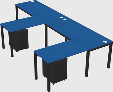L-shaped desk