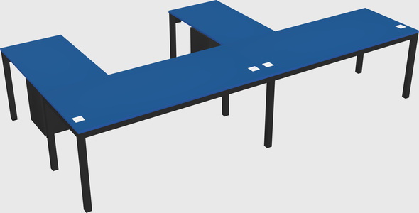 L-shaped desk