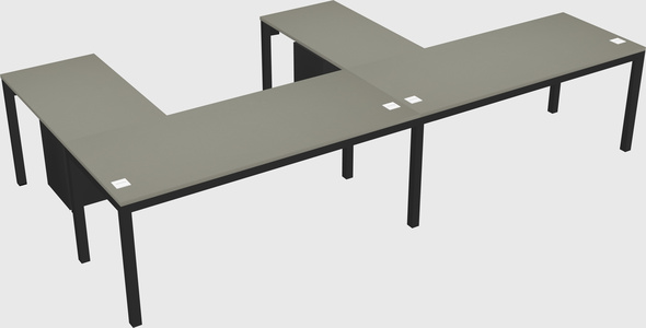 L-shaped desk