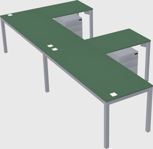 L-shaped desk