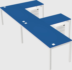 L-shaped desk