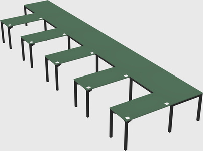 L-shaped desk