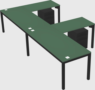 L-shaped desk