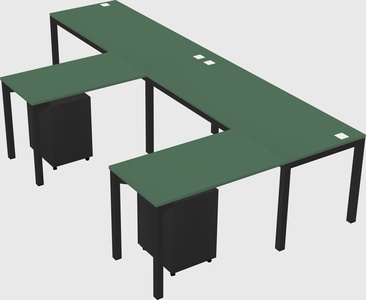 L-shaped desk
