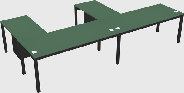 L-shaped desk