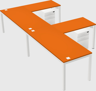 L-shaped desk