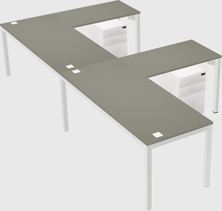 L-shaped desk