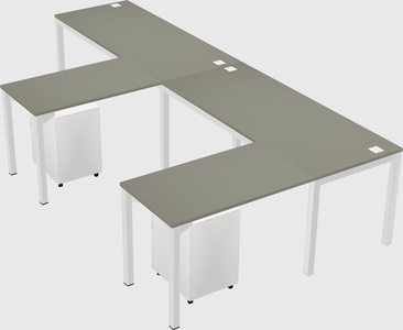 L-shaped desk