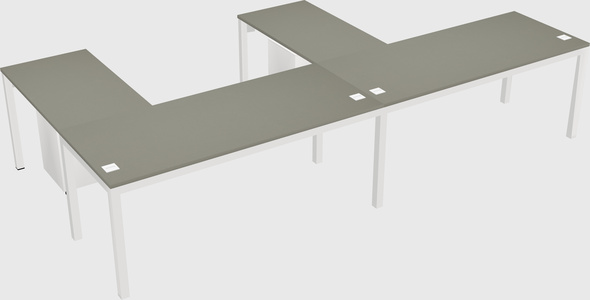 L-shaped desk