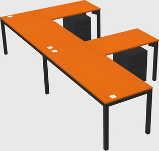 L-shaped desk