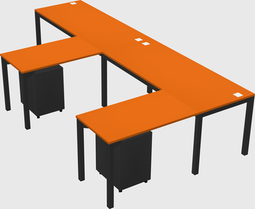 L-shaped desk