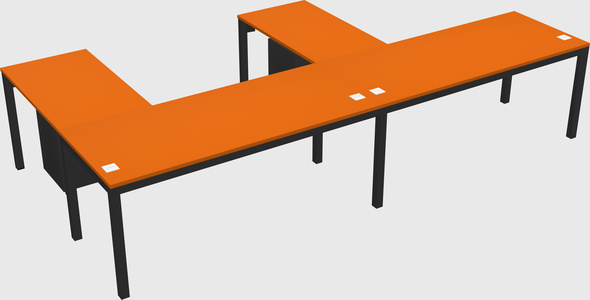 L-shaped desk