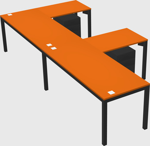 L-shaped desk