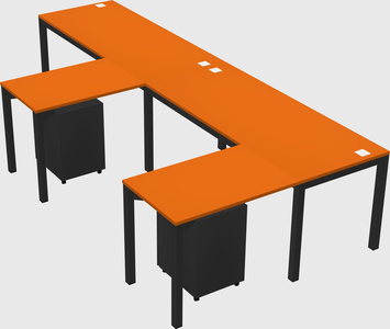 L-shaped desk