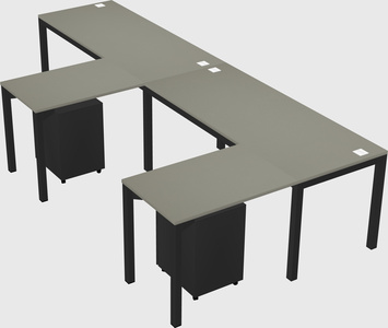 L-shaped desk