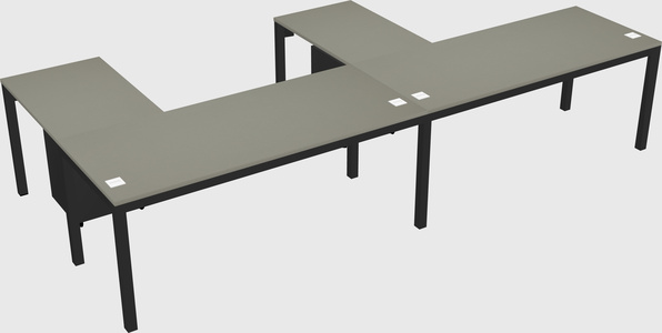 L-shaped desk