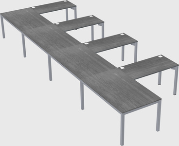 L-shaped desk