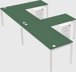 L-shaped desk
