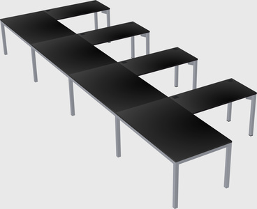 L-shaped desk