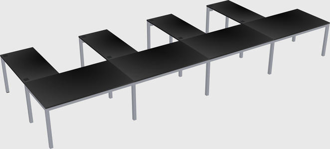 L-shaped desk