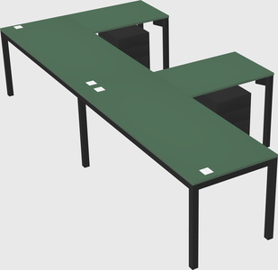 L-shaped desk