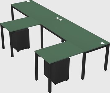 L-shaped desk