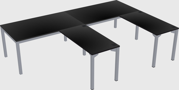 L-shaped desk