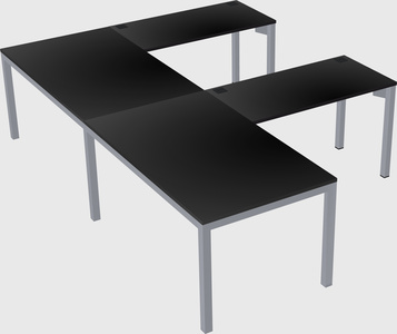 L-shaped desk