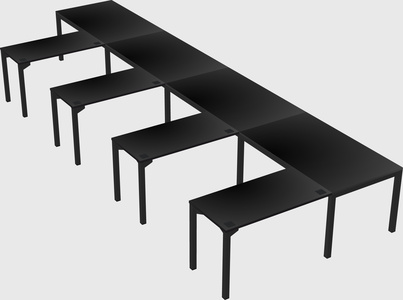 L-shaped desk