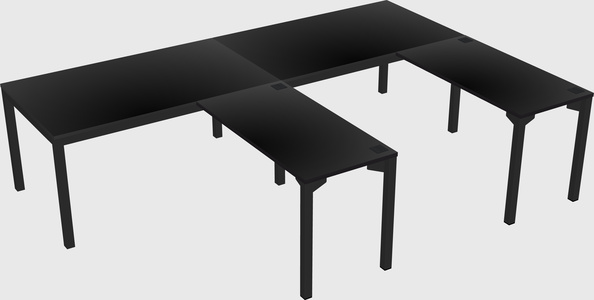L-shaped desk