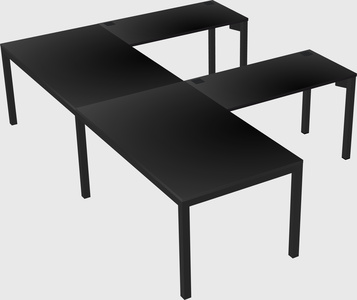 L-shaped desk