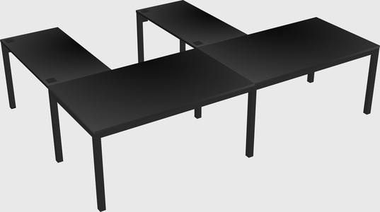 L-shaped desk