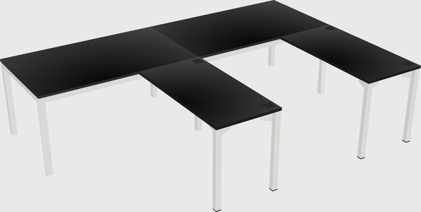 L-shaped desk