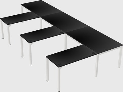 L-shaped desk