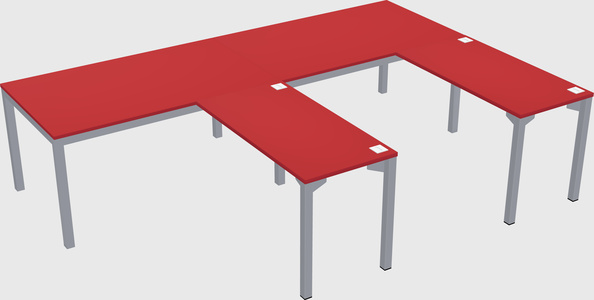 L-shaped desk