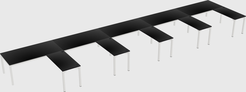 L-shaped desk