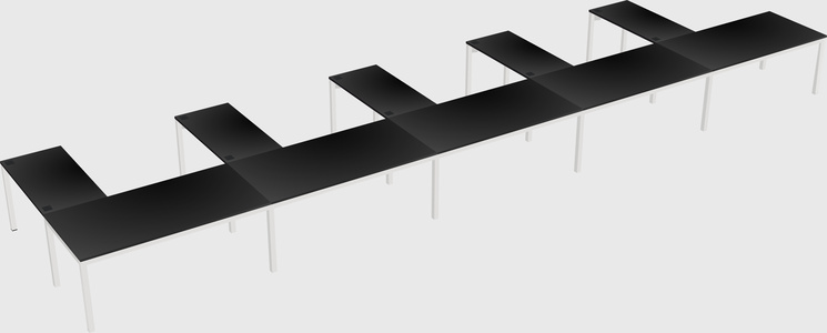 L-shaped desk