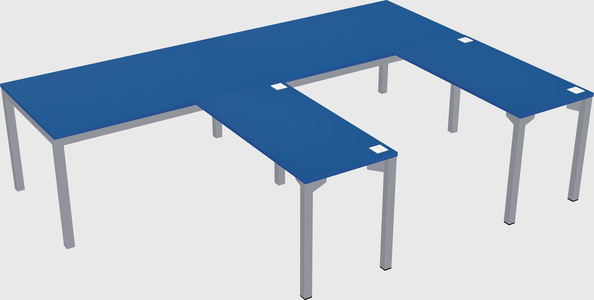 L-shaped desk