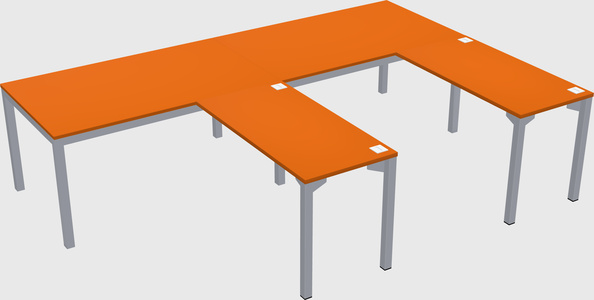 L-shaped desk