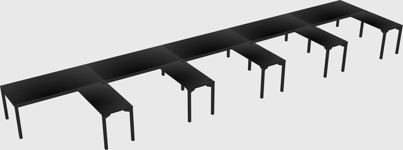 L-shaped desk